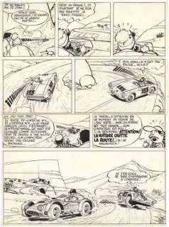 Will (1927-2000) | Tif et Tondu - Plein gaz Encre de Chine sur papier... | Tessier Sarrou