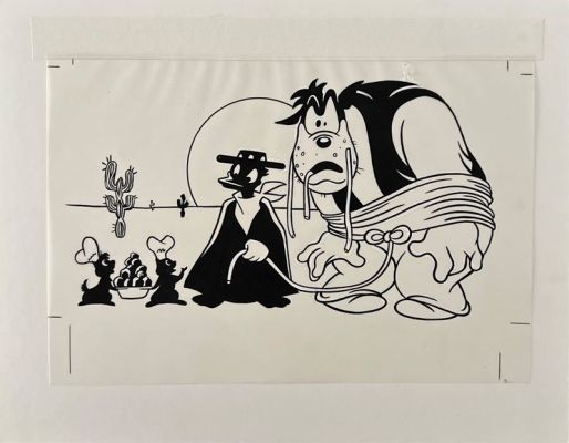 Alex Kupershmidt | Lot 152 - Illustrazione su lucido - Menu Disney | Finarte