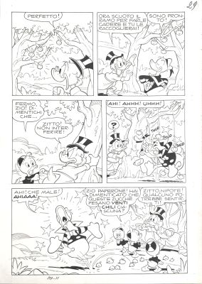 Massimo de Vita | Original page for Topolino n. 899. Cm. 24,5x35. Ink. Mint. Code 2004. | Segni e Disegni