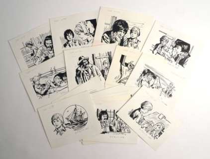 Anonyme Ensemble... | ANONYME Ensemble d’illustration pour le roman Deux... | Vermot et Associés