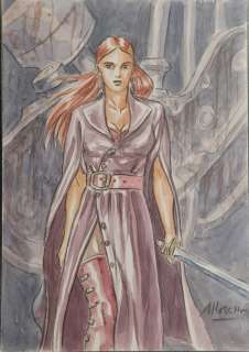 Moreno Marc - illustration originale en couleur - Le régulateur