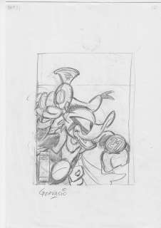 Bozzetto originale Marco Gervasio Copertina Paperinik n 21 | Venere Comic Art