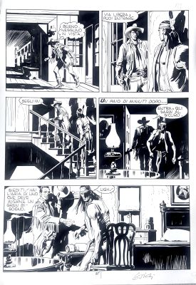 Giovanni Ticci | Original page for Tex. Cm. 25x36. Ink. Signed. Mint. Code 2041. | Segni e Disegni