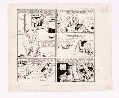 Addie And Hermy original artwork (1940) by Sam Fair for Dandy No 136 Jul 6 1940 | Comic Book Auctions ltd
