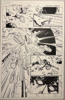 Captain Marvel (Vol. 7) #15 Original Comic Art Pg 19 Pat Olliffe & Drew Geraci | eBay US