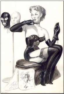 Porta, Tom - Item #20673 Tom Porta Homage to Gil Elvgren Pin-Up Original Art. Tom Porta