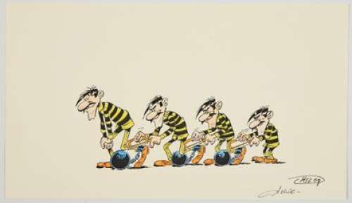 Achdé - Lot 10 - * Dessin original : Superbe création originale en couleurs...