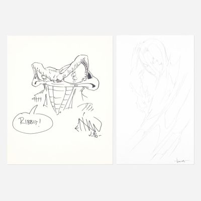 Lot 177 - Group of Two Original Art Sketches | Landry Pop Auctions