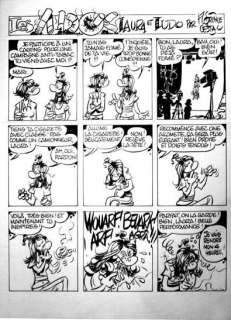 Florence Cestac - LES ADOS LAURA ET LUDO Encre de Chine, signé 42 x 29,7