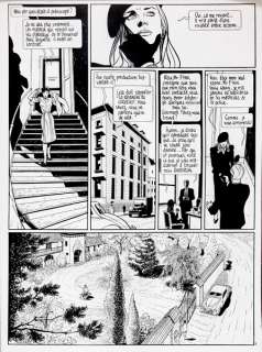 Berthet | Le Privé d’Hollywood, planche n°9 Ã  l’encre de … | Banque Dessinée