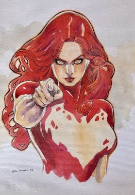 Marc Holanda | Phoenix Jean Grey Illustration 9x12 | Raremarq (Buy It Now)