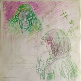 Magnus - studio per copertina "Vendetta Macumba" - Pagina sciolta - (1979) | Catawiki