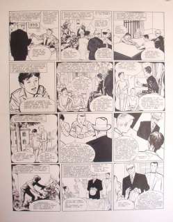 G. De Luca - "Giallo sulla 14^ strada" original page - Page volante - EO | Catawiki