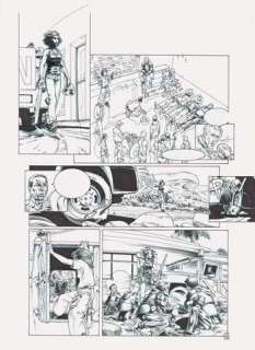 GESS - Carmen Mc Callum Planche 45 de l’album Samuel Earp. Encre de chine. | Rossini