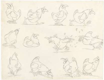 Studios Idéfix - Original Model-sheet - Poule - Les 12 travaux d’Astérix - (1976) | Catawiki
