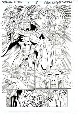 Greg Land, Jay Leisten | Original X-Men Issue 1 Page 5 Phoenix / Jean Grey | ComicArtFans Classifieds
