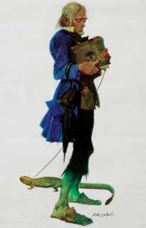 SanjuliÃ¡n signed original pin-up painting of "Uncle Creepy" for Creepy magazine. | Profiles in History