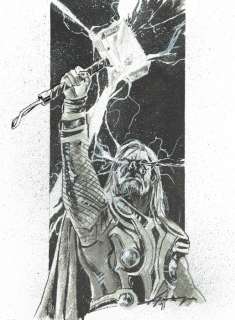 Thor - Marvel - Original Painting - Daniel Azconegui - EO | Catawiki