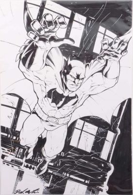 ’THE BATMAN’ ORIGINAL SIGNED ART BY DASH MARTIN | misc / divers