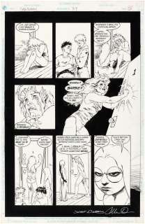 "SANDMAN" VOL. 1 #34 COMIC BOOK PAGE ORIGINAL ART BY COLLEEN DORAN. | Hake’s