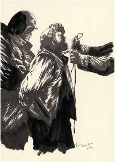 Manu LARCENET (né en... - Lot 182 - Le rapport Brodeck - L‘indicible Encre de Chine sur...