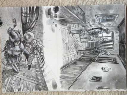 Bingono, Brice - 4 Planches de cases originales - Jackal - Page volante - (2018/2018) | Catawiki