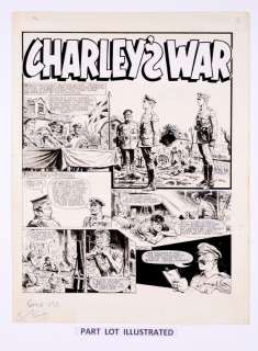 Charleys War: 3 original consecutive artworks (1981) by Joe Colquhoun… | Comic Book Auctions ltd
