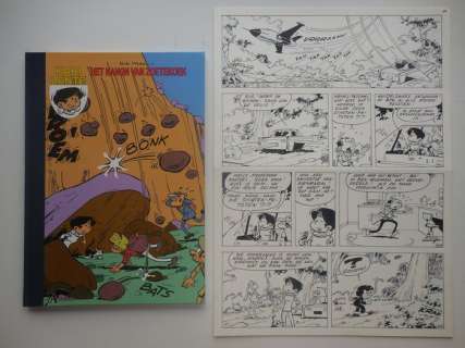 Mau, Bob | Original page (p.28) + album  - Kari Lente 10  - Het kanon van zoetekoek  - hc with cloth spine  - 1st edition  - (2007) | Catawiki