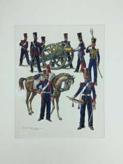 Funcken, L. & F. - Illustration originale - ’France l’artillerie Ã  cheval’ - (1974) | Catawiki