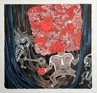 David B.Le Démon... | DAVID B.Le démon à tête d’entraillesSuperbe illustration... | Aibo Art Auction