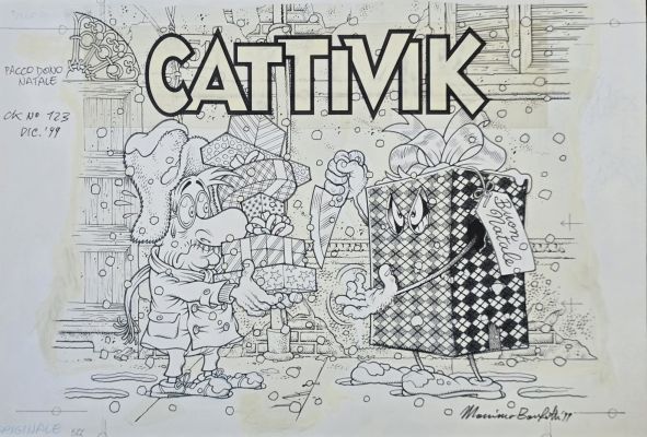 Copertina originale Massimo Bonfatti Cattivik n.123 | Venere Comic Art