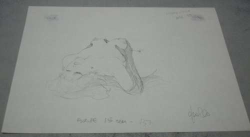 Leone Frollo - original illustr. "Pin Up Artistica " il Seno - Page volante - EO | Catawiki