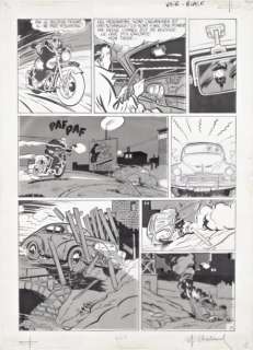 Chaland - Bob Fish Encre de Chine et trame pour cette belle planche 29 qui