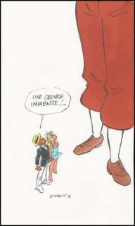 Dany. Illustration originale Hommage à Hergé | BDEnchères