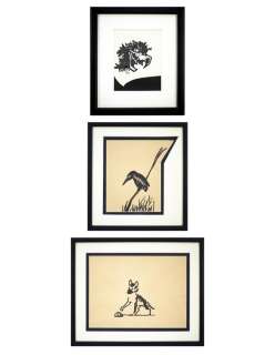 PAZIENZA ANDREA - Three boards from "Il bestiario" | Capitolium Art