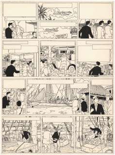 Bob DE MOOR (1925-19... - Lot 76 - Barelli - Monsieur Barelli à Nusa-Pénida Encre de Chine...