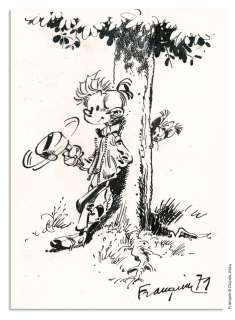 Franquin | ANDRÉ FRANQUIN SPIROU ET FANTASIO Dupuis Illustration... | Daniel Maghen Enchères