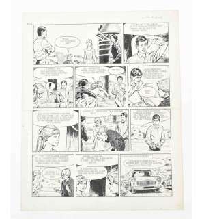 [ORIGINAL BOOK & COMIC ARTWORK] CUVELIER, P. (1923-78). DIENTJE/ LINE ORIGINAL PAGE | Zwiggelaar Auctions