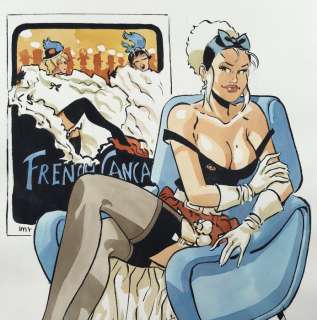 Meynet, Félix - Dessin original en couleur - Â«Â French Cancan Â«Â  | Catawiki