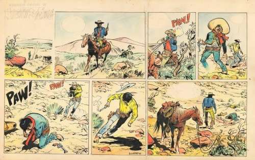 Giraud. Planche originale Jerry Spring | BDEnchères