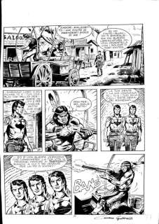 Zagor - Gaspare Cassaro - 2x original page | Catawiki