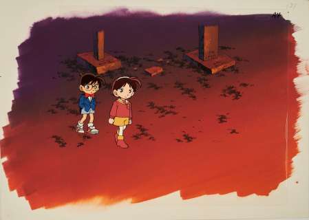 DETECTIVE CONAN D’après... - Lot 90 - DETECTIVE CONAN D’après Gosho Aoyama Studios TMS 1994 Cellulo...