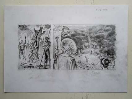 Bosschaert, Jan - Originele tekening in potlood - Jaguar | Catawiki