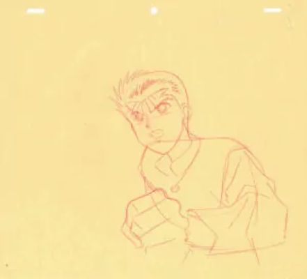 Togashi Yoshihiro - Yu Yu Hakusho | Yu Yu Hakusho – Yusuke Urameshi – Crayonné – 4818 | La Galerie de la Bande Dessinée