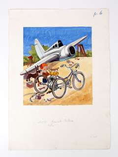 * Sabran Guy Superbe... | * SABRAN Guy Superbe travail avec un avion Aquarelle... | Vermot et Associés