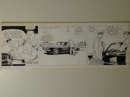 Don Sherwood Alden McWilliams - sherwood + mcwilliams - nice art - dan flagg daily 9-2-1966 issue dan flagg daily