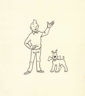 * Hergé (Studio... | * Hergé (Studio ?) - Dessin original: Tintin bras levé... | Tessier Sarrou