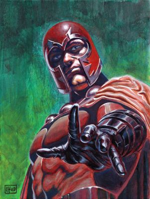 Ohud Khedr | Magneto Acrylic Illustration | Raremarq (Buy It Now)