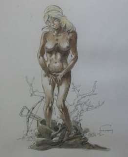 Les tours de Bois-Maury - Illustration originale - Eloise de Montgri | Catawiki