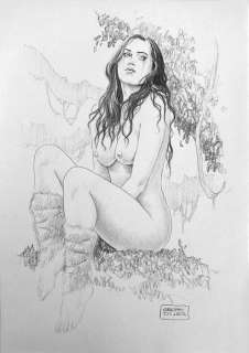 Pin Up - De Luca - original artwork - Page volante - (2019) | Catawiki